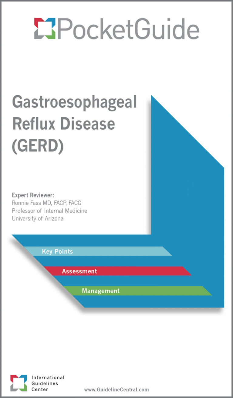 Gastroesophageal Reflux Disease (GERD) Guidelines Pocket Guide