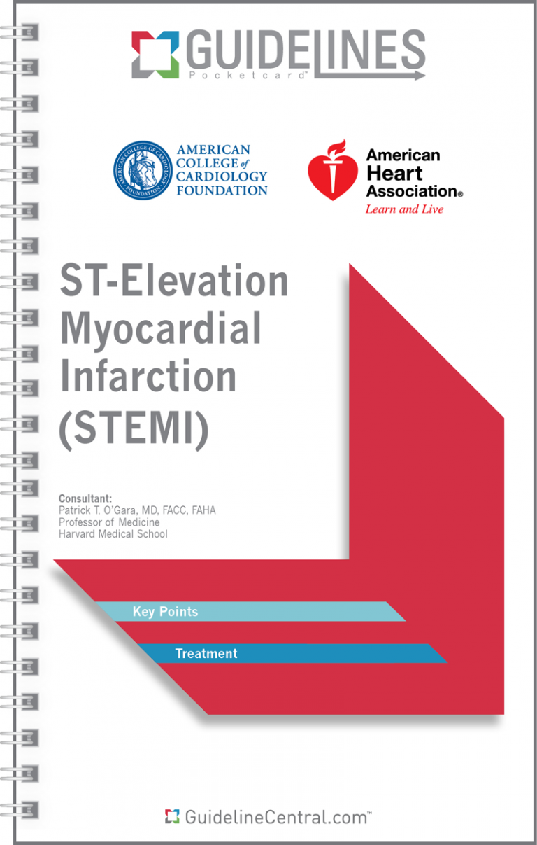 St Elevation Myocardial Infarction Stemi Guidelines Pocket Guide