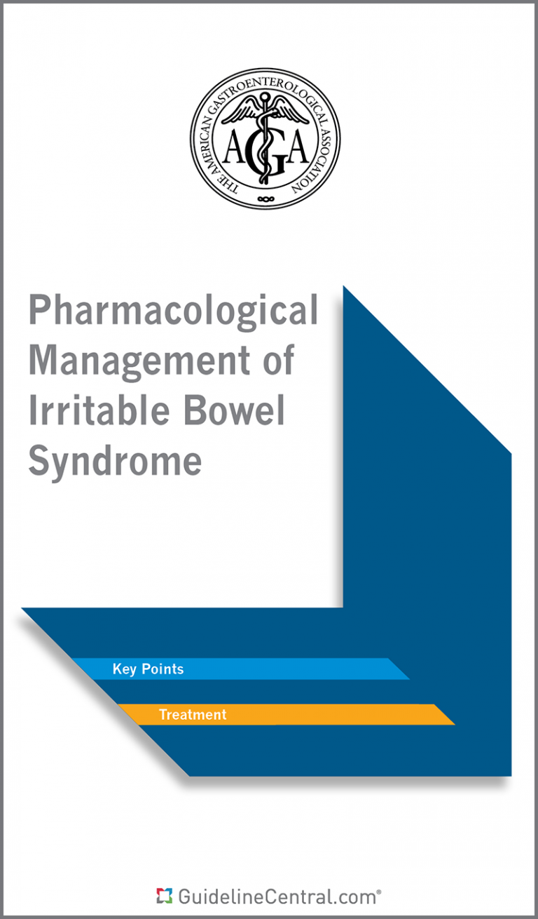 Pharmacological Management Of Irritable Bowel Syndrome Guidelines ...