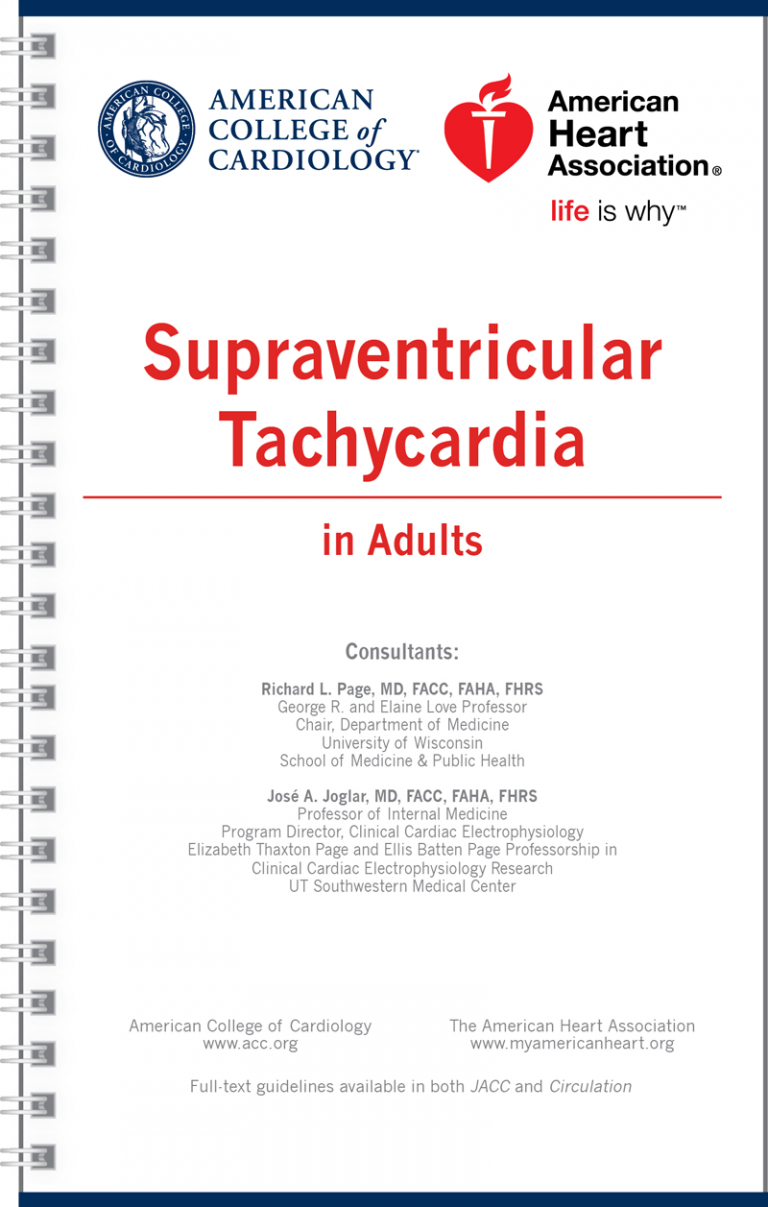 Supraventricular Tachycardia Guidelines Pocket Guide - Guideline Central