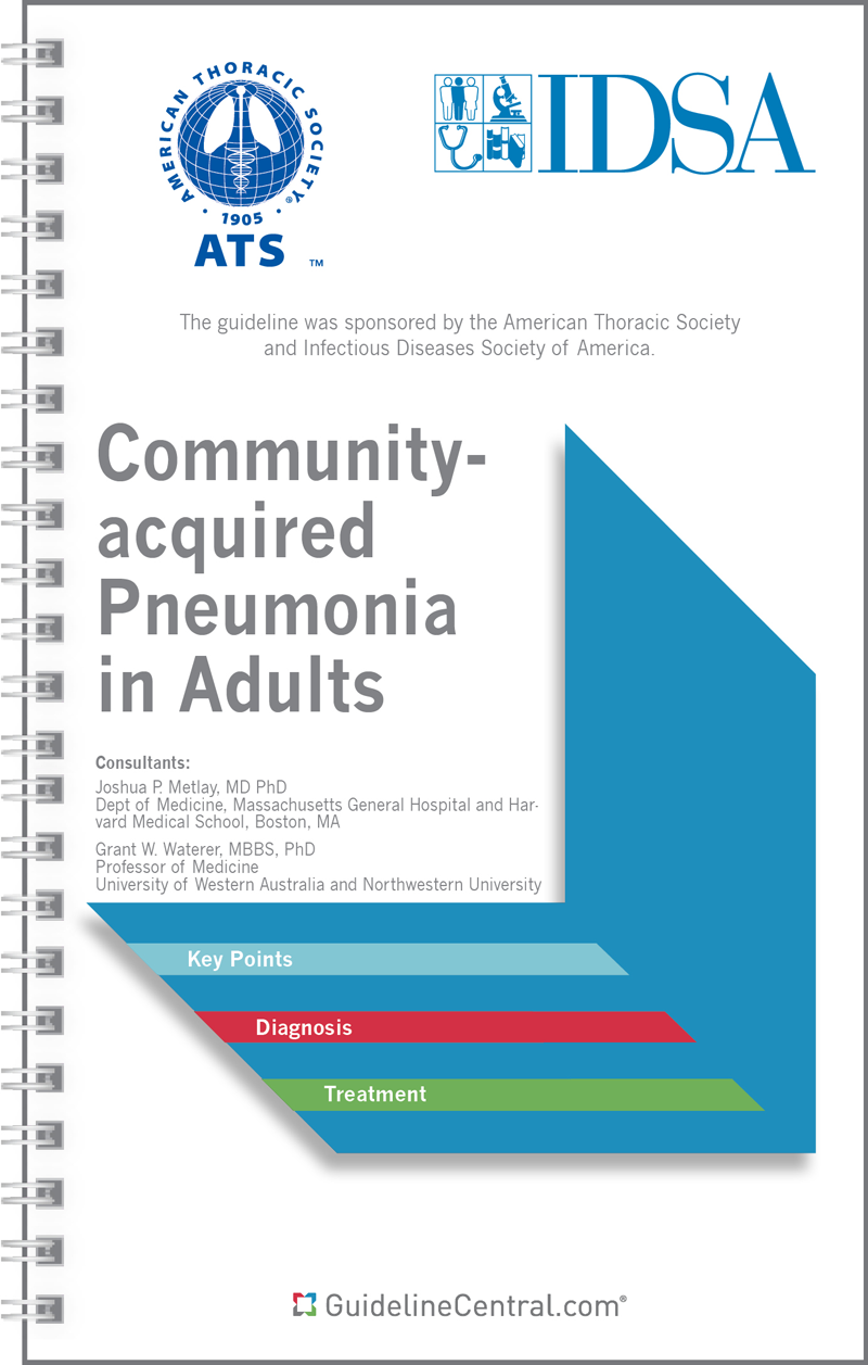 Diagnosis And Treatment Of Adults With Community Acquired Pneumonia Guidelines Pocket Guide