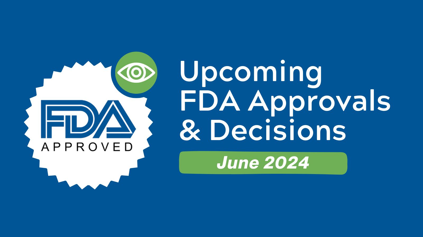 Upcoming FDA Approvals & Decisions - June 2024