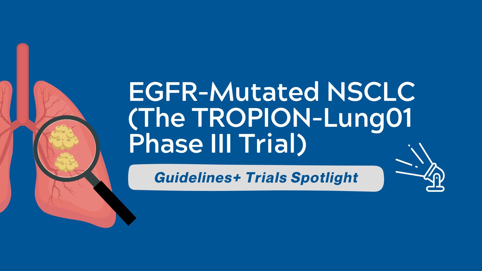 Guidelines+ Trials Spotlight - TROPION-Lung01 Phase III trial