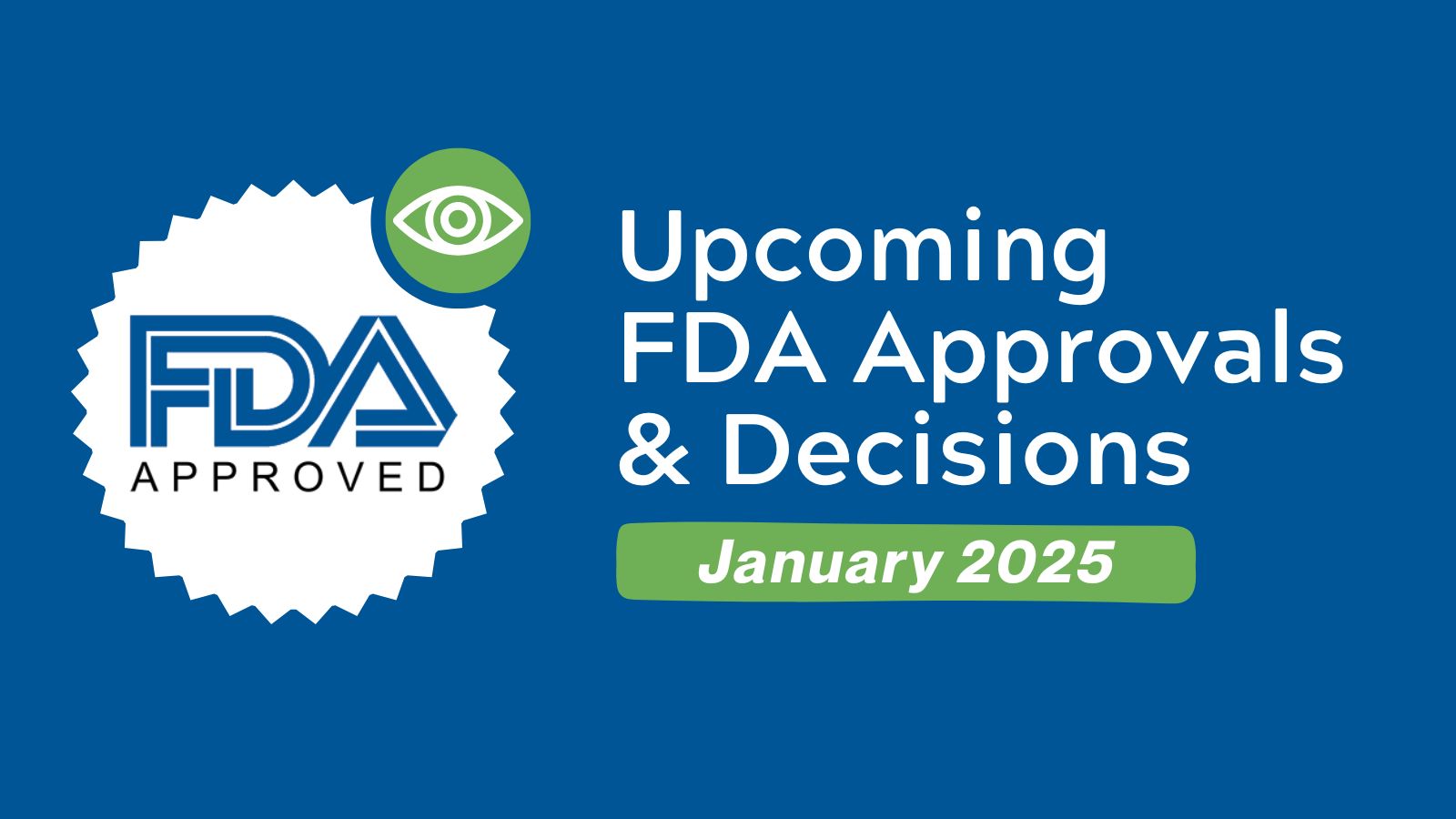 Upcoming FDA Approvals & Decisions - January 2025