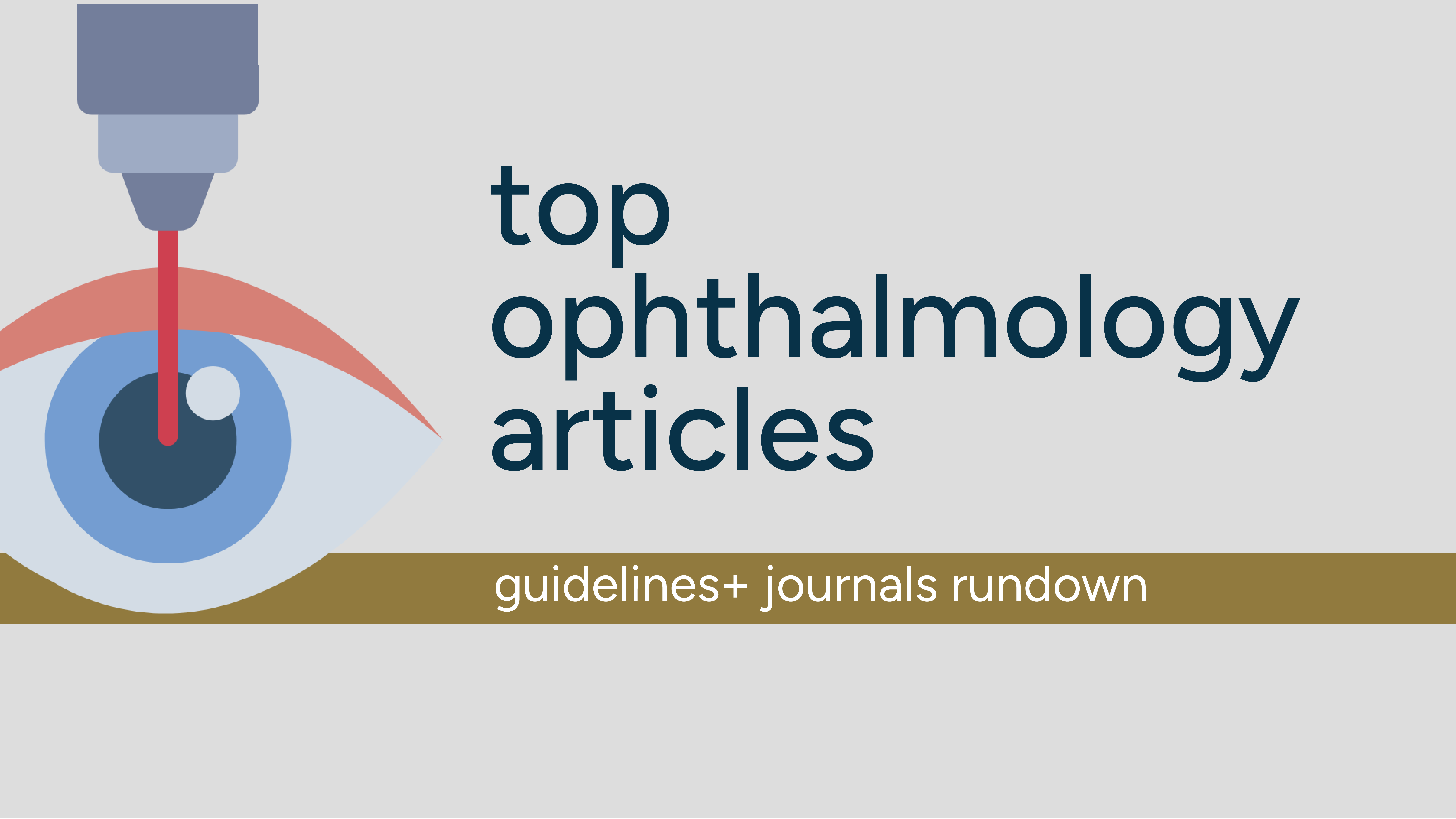 Top Ophthalmology Articles - Guidelines+ Journals Rundown